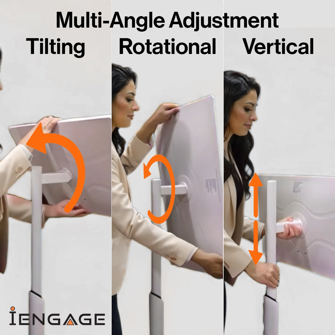 iEngage 32 4K Android 14 Rotating Touch Screen W/ Built-In Camera(Wifi) (8/128)