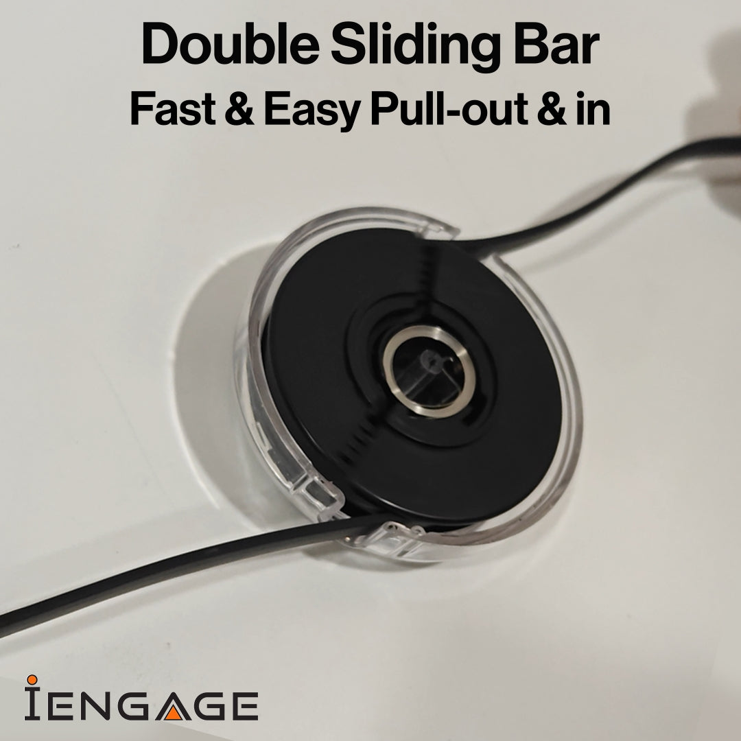 iEngage 4-In-1 Retractable Fast Charging Cable Pd240W(Usb/Usb-C-Usb-C/Lightning)