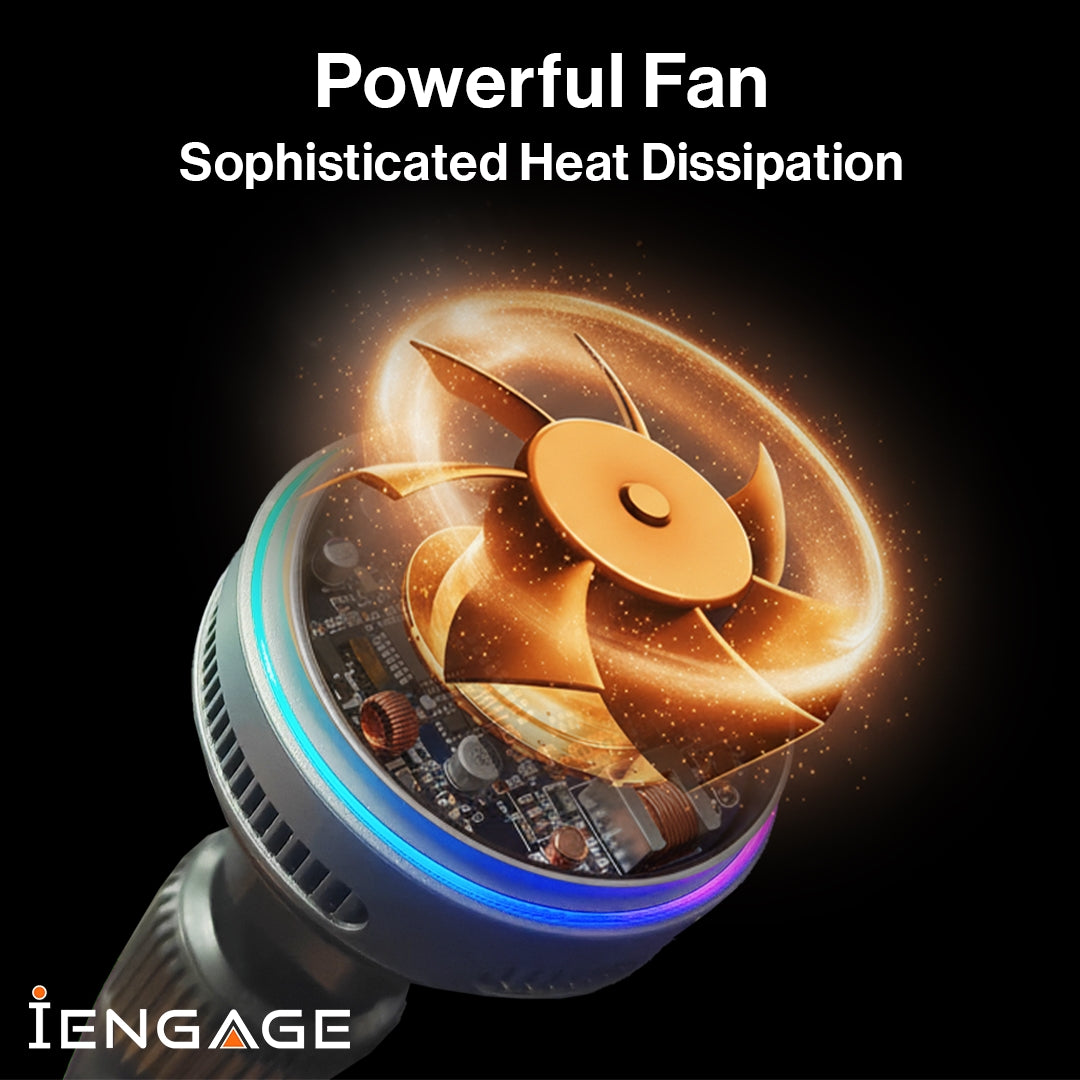 iEngage Qi2 Wireless Charger With Cooler And Air Vent Holder