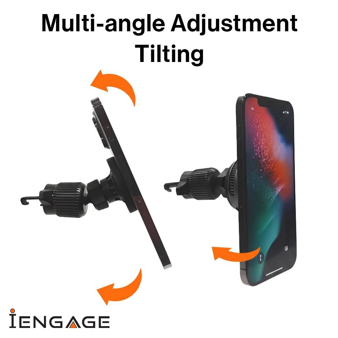 iEngage Qi2 Wireless Charger With Cooler And Air Vent Holder