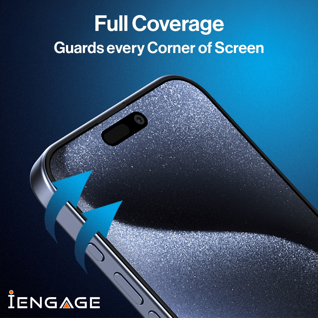 iEngage iPhone 17 Pro Max Tempered Glass Screen Protector with Applicator