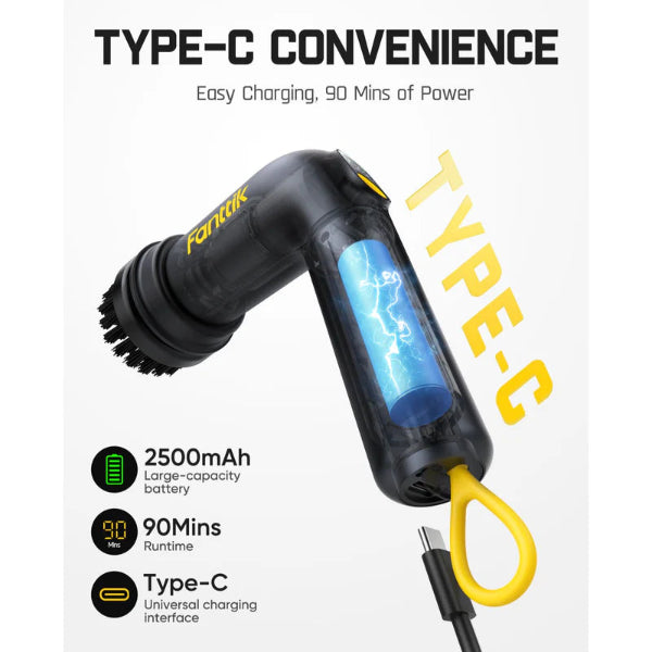 Fanttik G9 Handy Cordless Spin Scrubber - Black