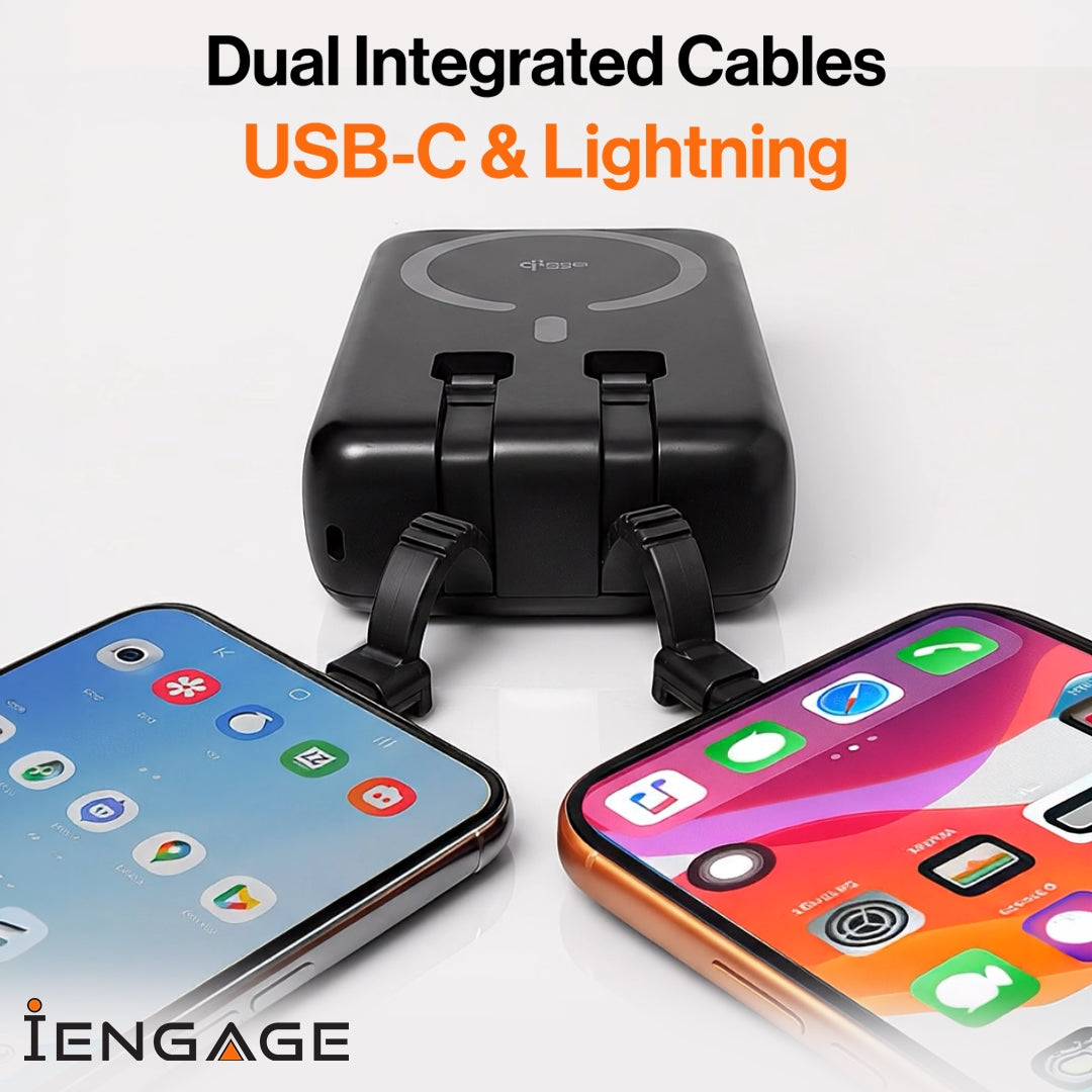 iEngage 20000mAh Powerbank Qi2 65W Ultra Fast Charging