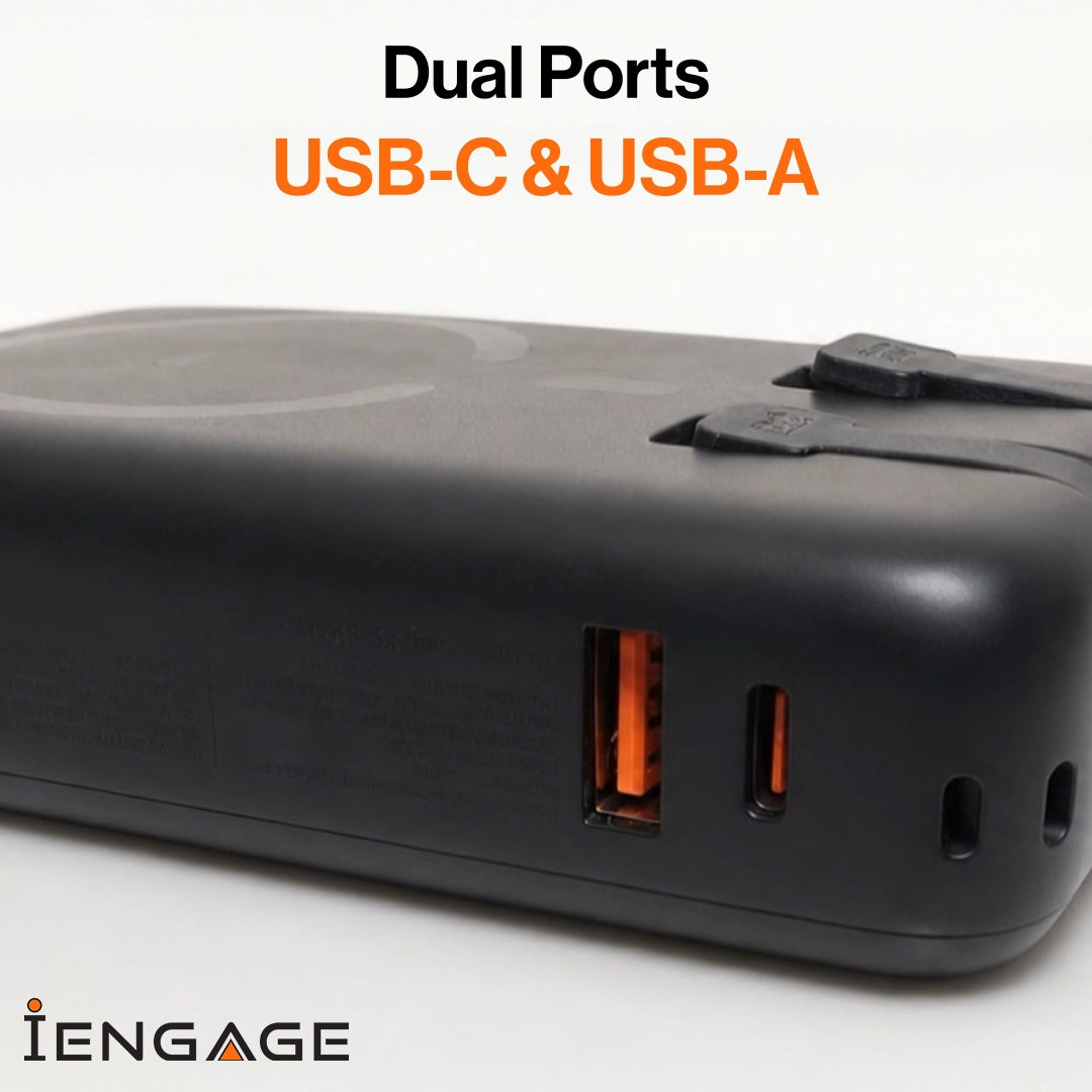 iEngage 20000mAh Powerbank Qi2 65W Ultra Fast Charging