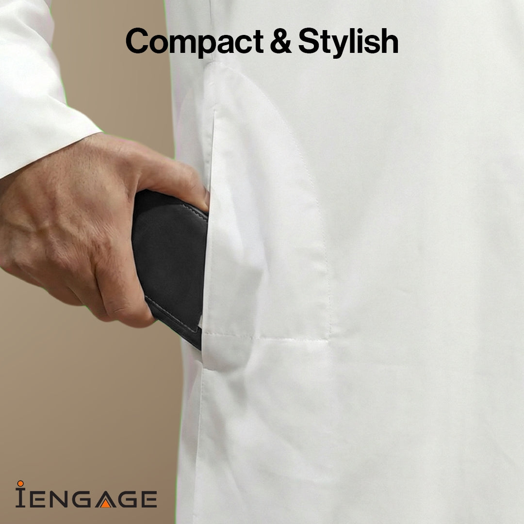 iEngage 5000 mAh Magnetic Powerbank Wallet (Black)