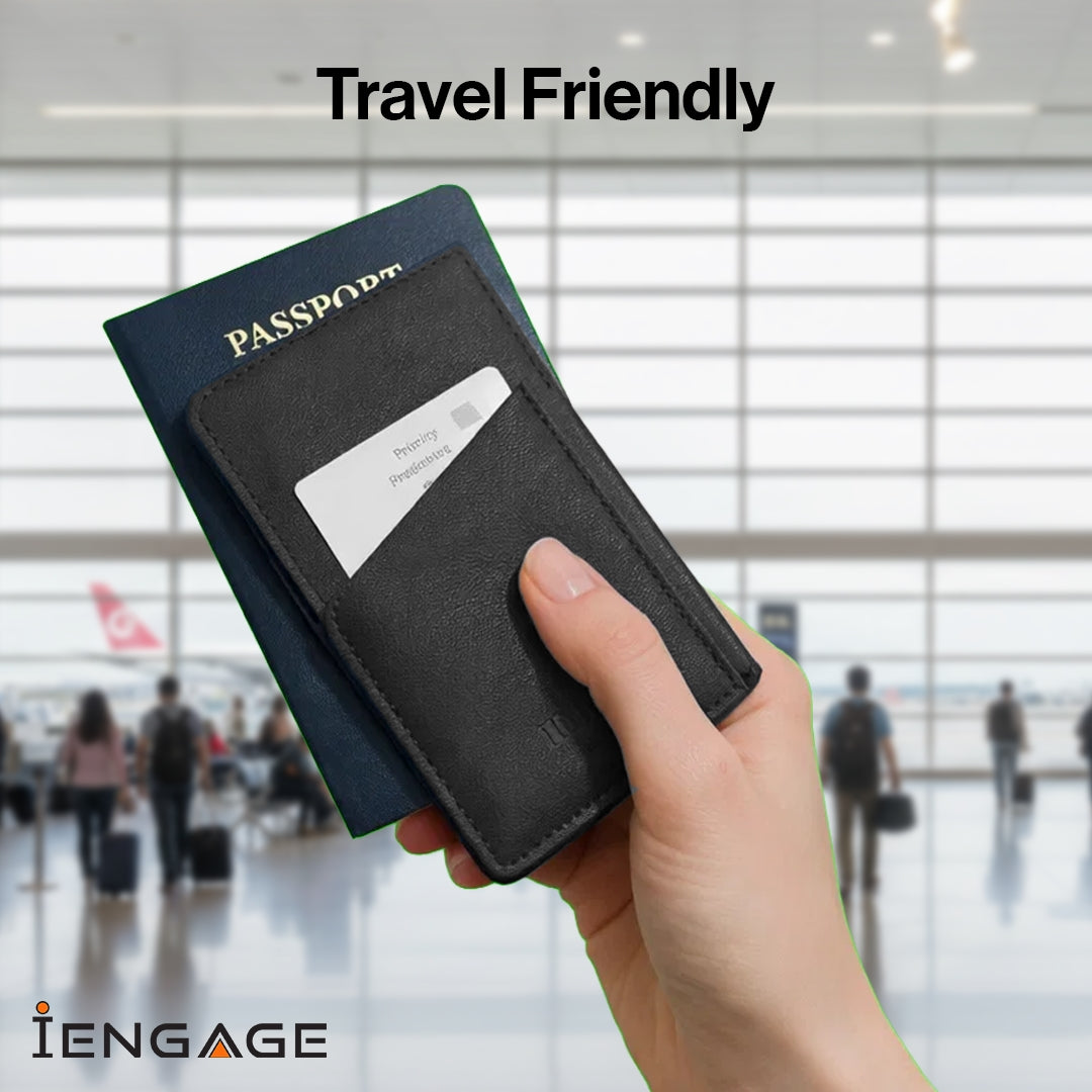 iEngage 5000 mAh Magnetic Powerbank Wallet (Black)
