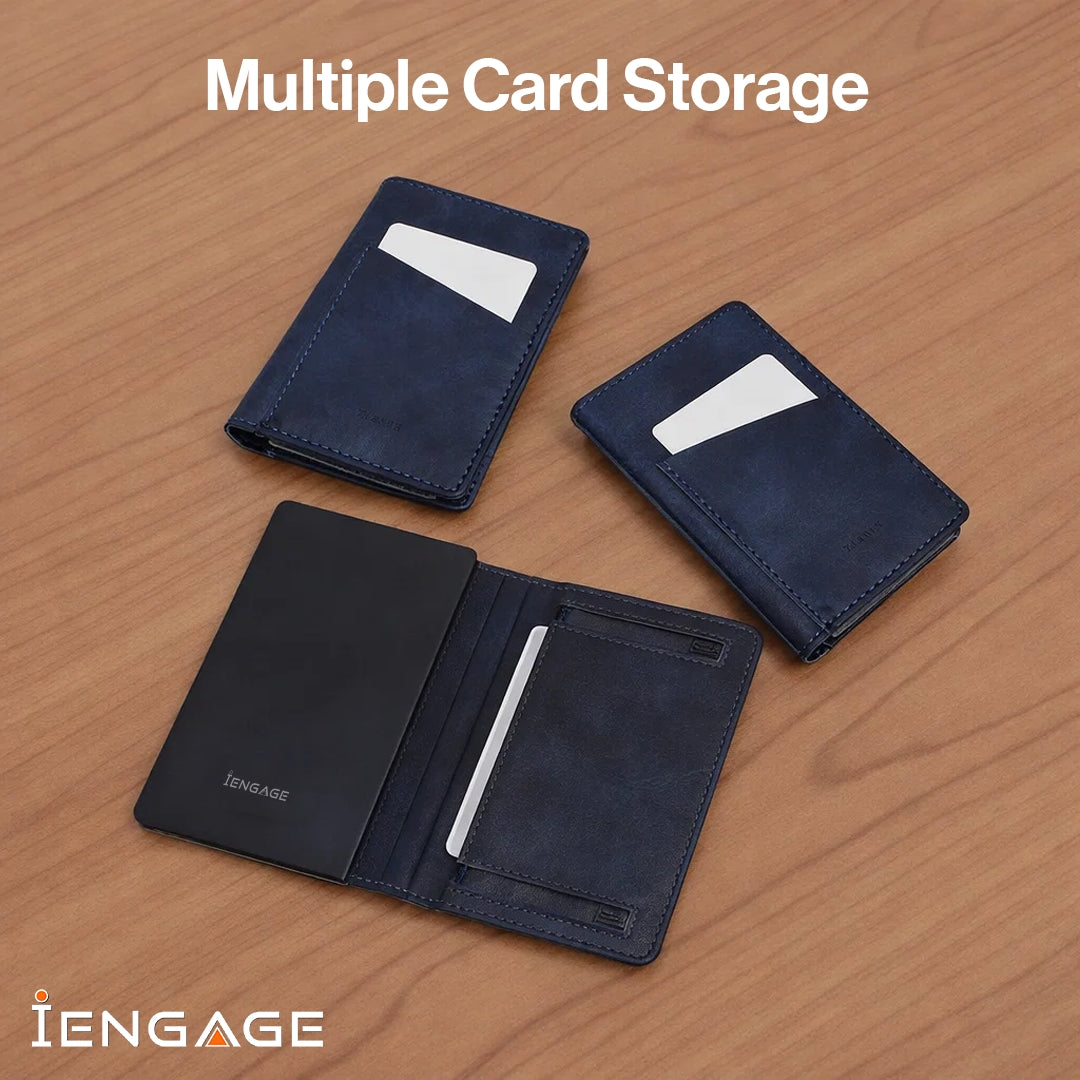 iEngage 5000 mAh  Magnetic Powerbank Wallet (Blue)