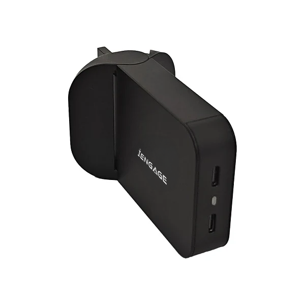iEngage Foldable Dual Usb-C 65W Power Adapter (Tr-344)