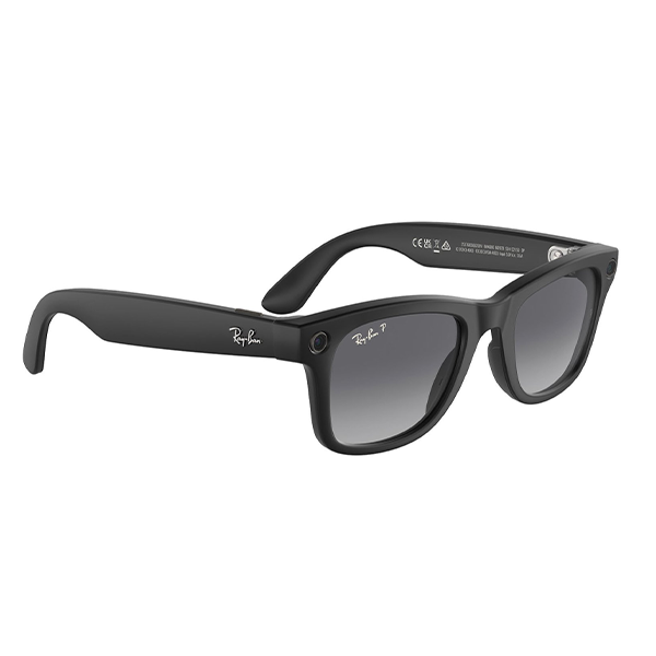 Ray-Ban Meta Wayfarer Smart Glasses with Meta Ai Shiny Black