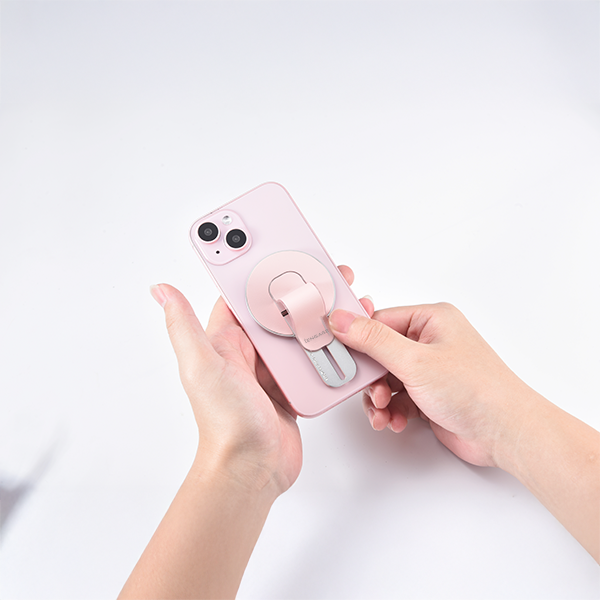 iEngage Magsafe Finger Grip With Hinge Stand (Pink)