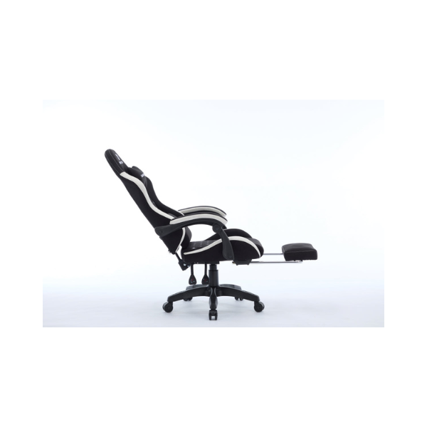 Oartex Model LD035 Fiber Gaming Chair بالأبيض والأسود