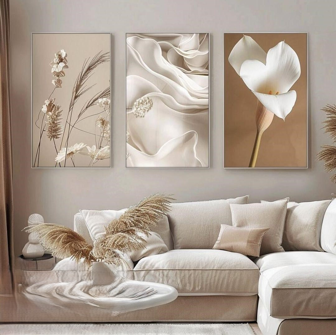 3 Panel Abstract Art Design (60H X 90W)