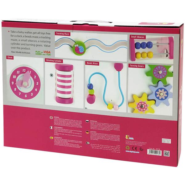 Viga Activity Baby Walker - Pink