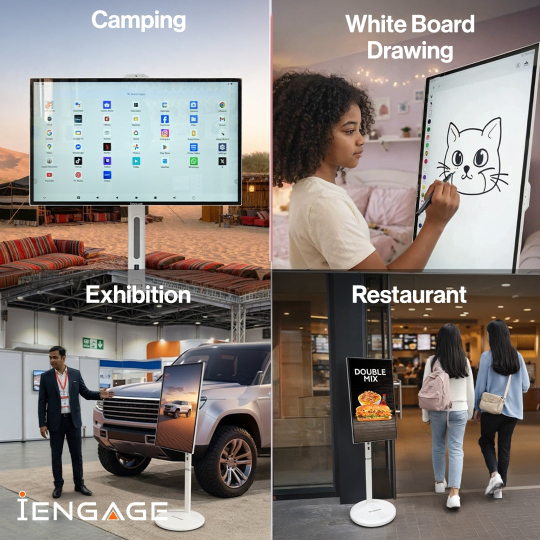IENGAGE 32 4K Android 13 شاشة تعمل باللمس مع الكاميرا المدمجة (WIFI) (8/128)