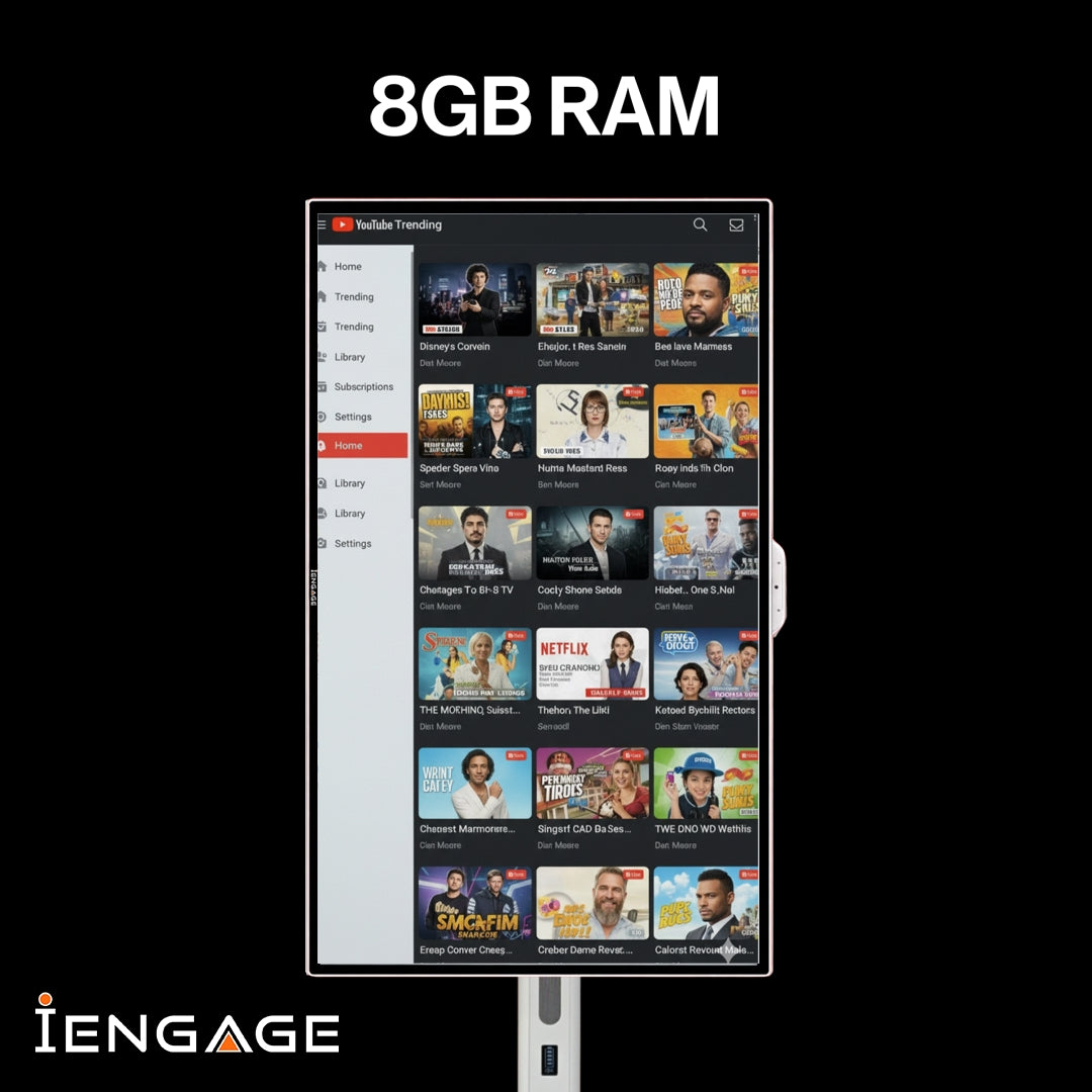 IENGAGE 32 4K Android 13 شاشة تعمل باللمس مع الكاميرا المدمجة (WIFI) (8/128)