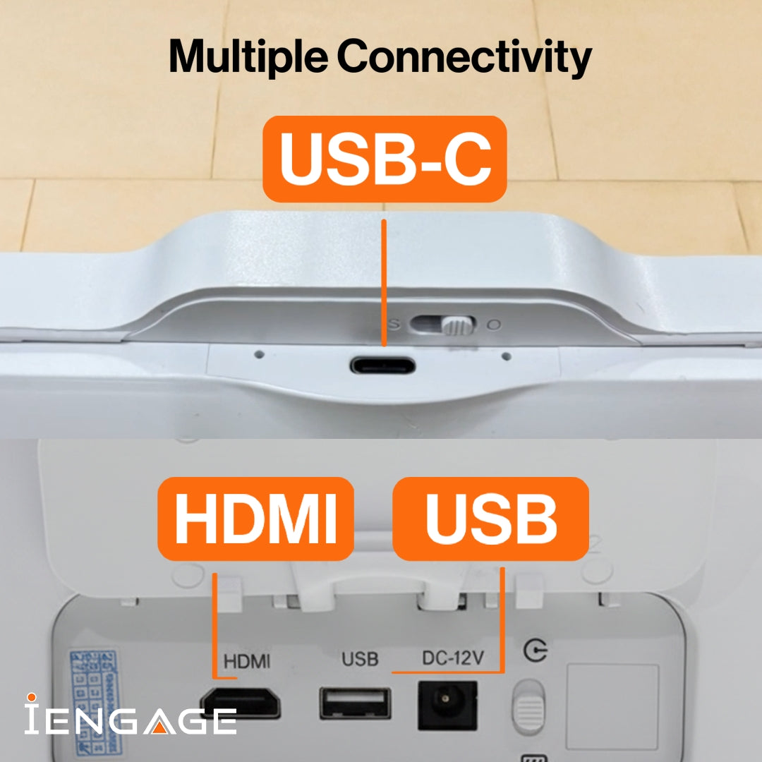 IENGAGE 32 4K Android 13 شاشة تعمل باللمس مع الكاميرا المدمجة (WIFI) (8/128)