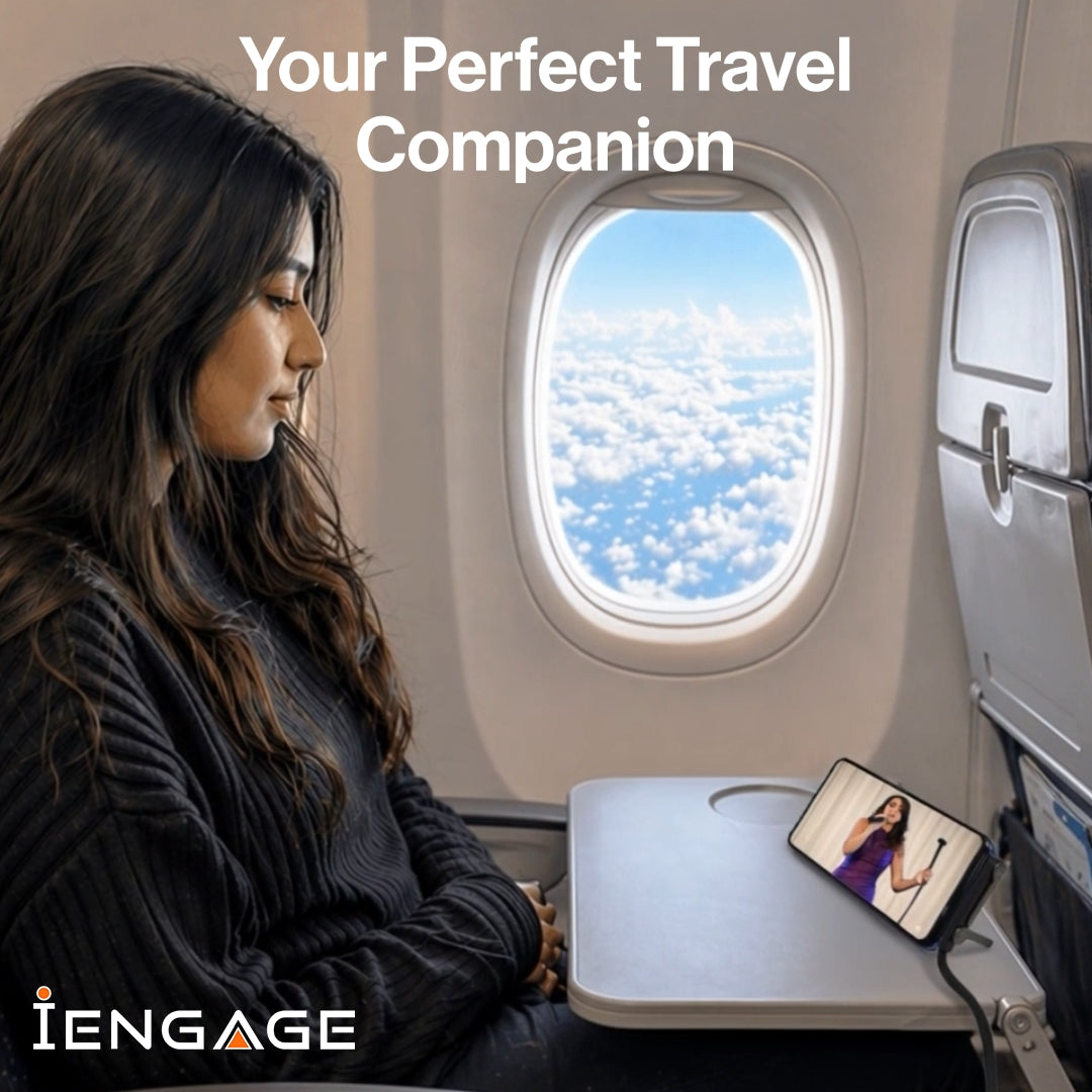 iEngage T-Angled 240W 2-In-1 USB-C Cable With Phone Stand Bracket ( 1.5 meter )