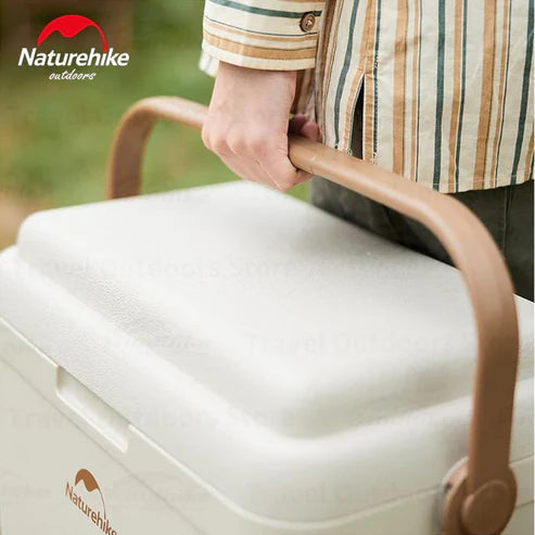 Naturehike Lamando 24H Outdoor Antibacterial Cooler Box - Beige Grey (13L)