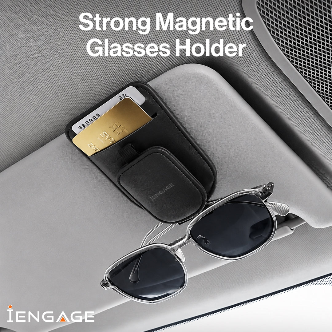 iEngage Car Sunvisor Holder (Black)