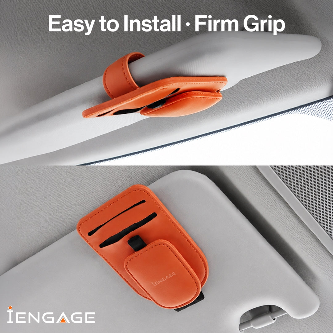 iENGAGE Car Sunvisor Holder (Orange)