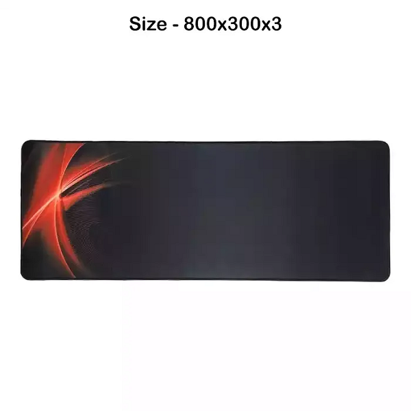 GAMING MOUSE PAD - BLACK AND RED (800X300X3)