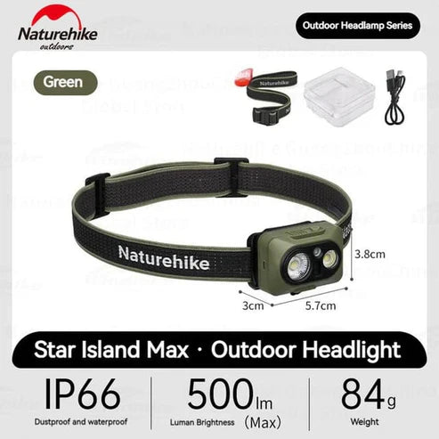 Naturehike Xingyu Max Outdoor Headlamp - Moss Green