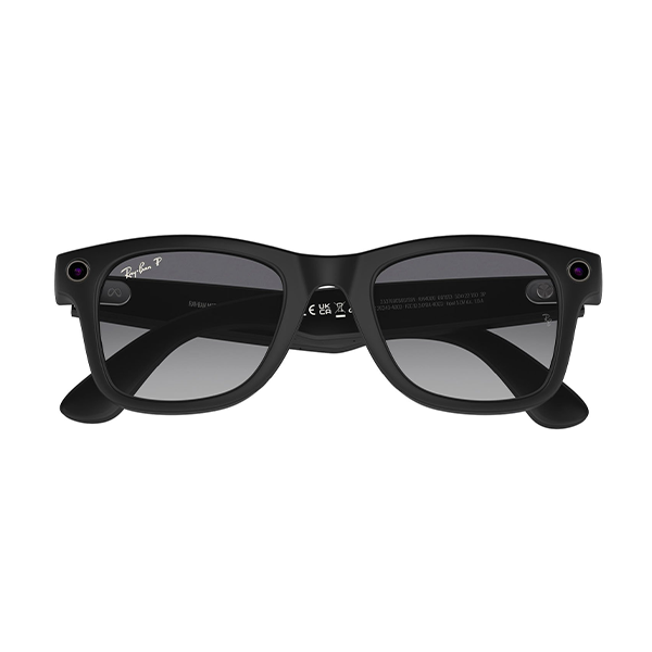 Ray-Ban Meta Wayfarer Smart Glasses with Meta Ai Shiny Black