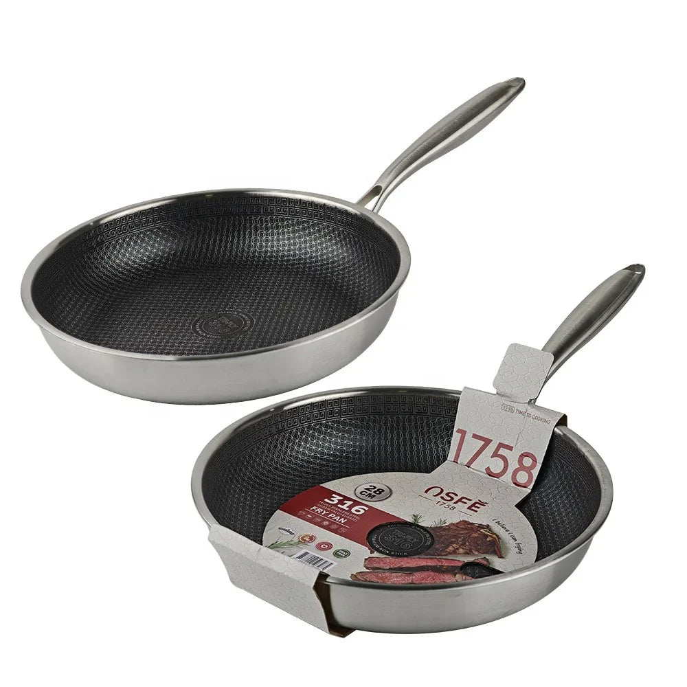 OSFE Fry Pan 3 Layers Stainless Steel - 20 cm