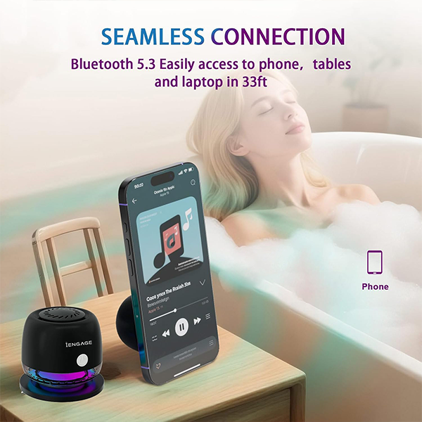 Iengage Magnetic Mini Wireless Speaker With Rgb Light