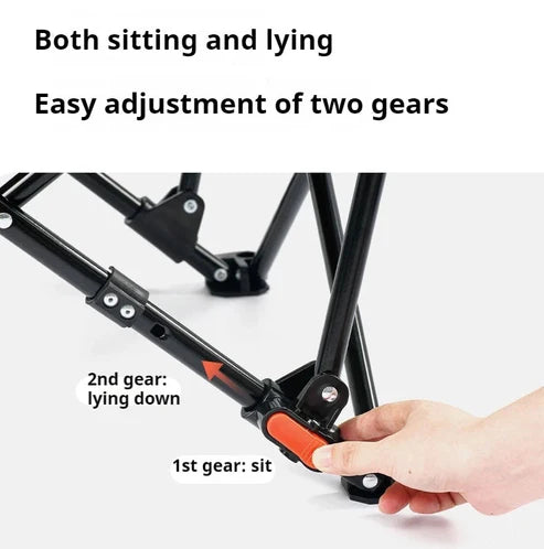 Naturehike Sea Star 001 Push-Up High-Back Cotton-Filled Moon Chair - Black