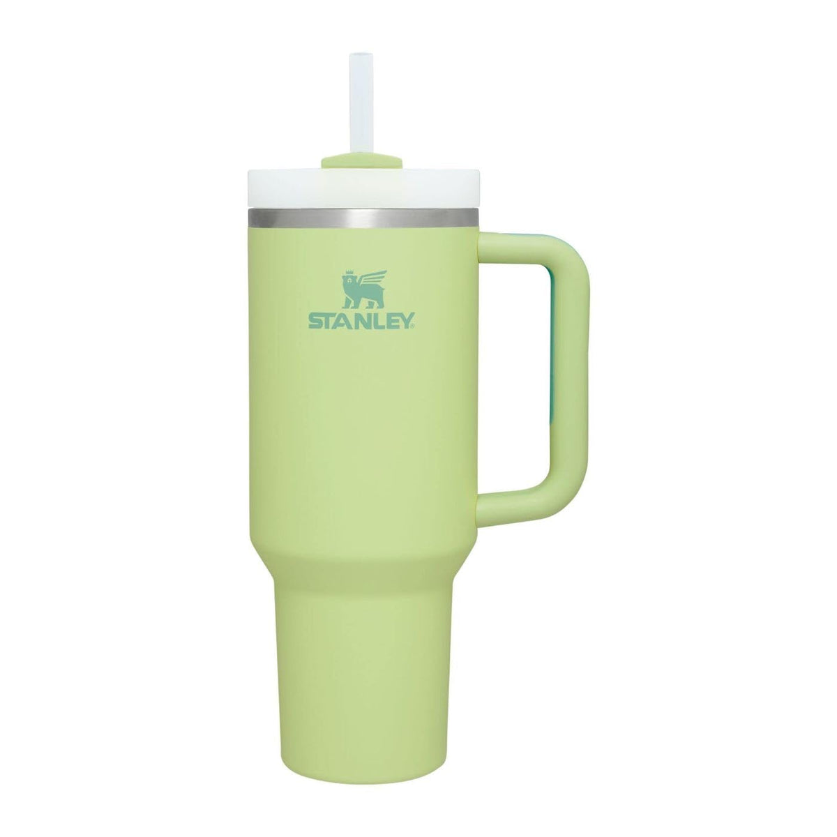 Stanley Quencher Tumbler 40 Oz Florescent Green-Frost Lid- (Global Sta ...