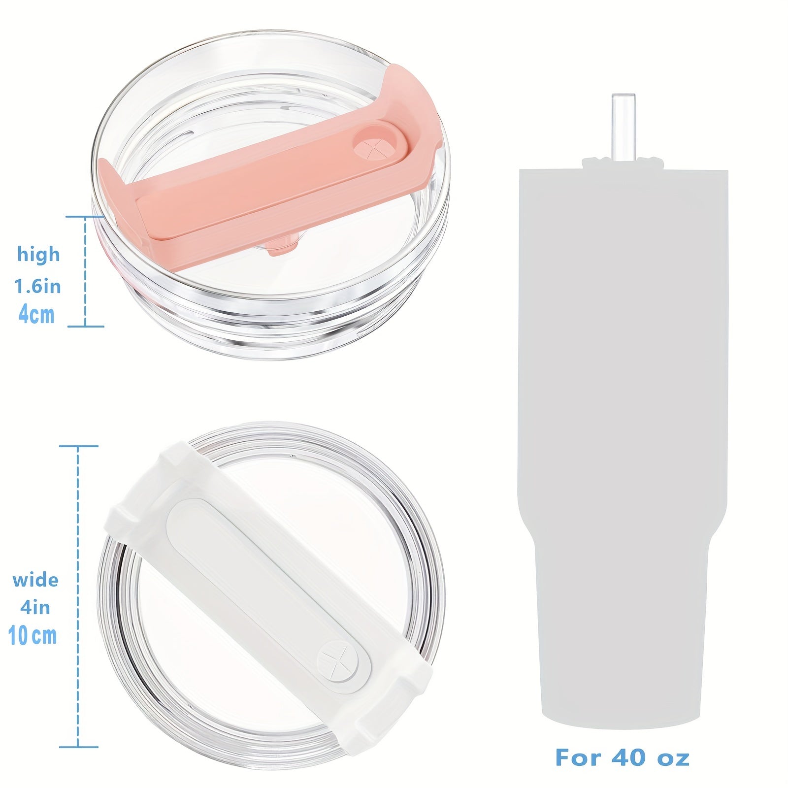 Transparent Lid For Stanley 40Oz - White