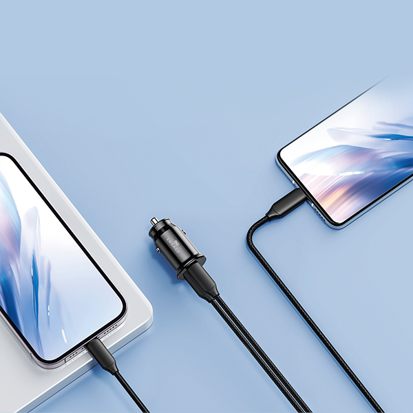 إشراك شاحن السيارة السريع 2-port 45w