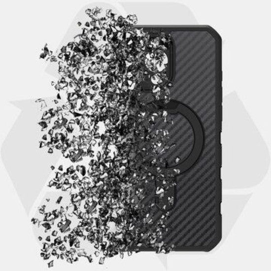 Itskins Force Carbon Series Case W/Magsafe & Stand For Iph 16Pm-Bk-4894465461959