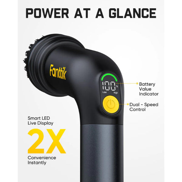 Fanttik G9 Handy Cordless Spin Scrubber - Black