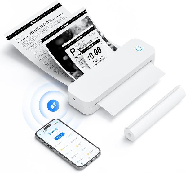 D80 A4 THERMAL PRINTER (WHITE)