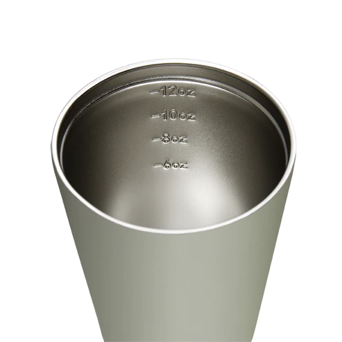 Fressko Camino 340ml / 12oz Cup - Stainless Steel - Sage