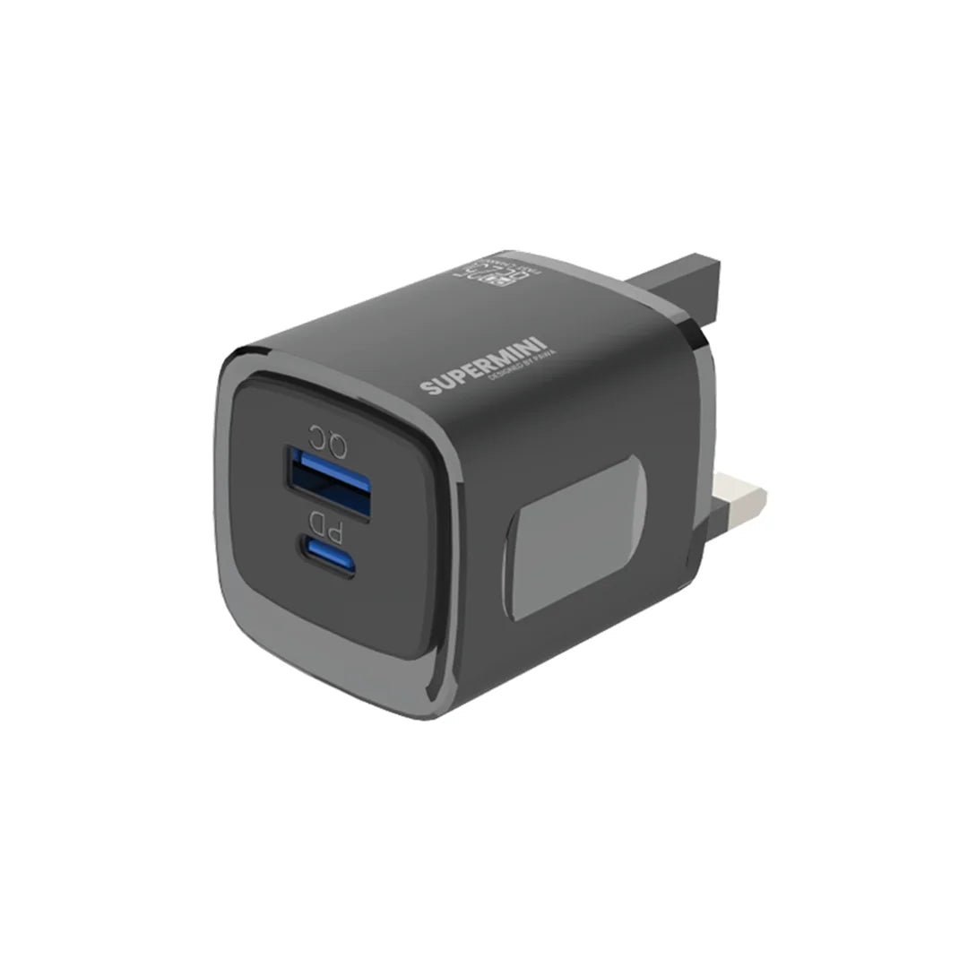 Pawa Supermini Travel Charger PD+QC Port 25W UK Standard