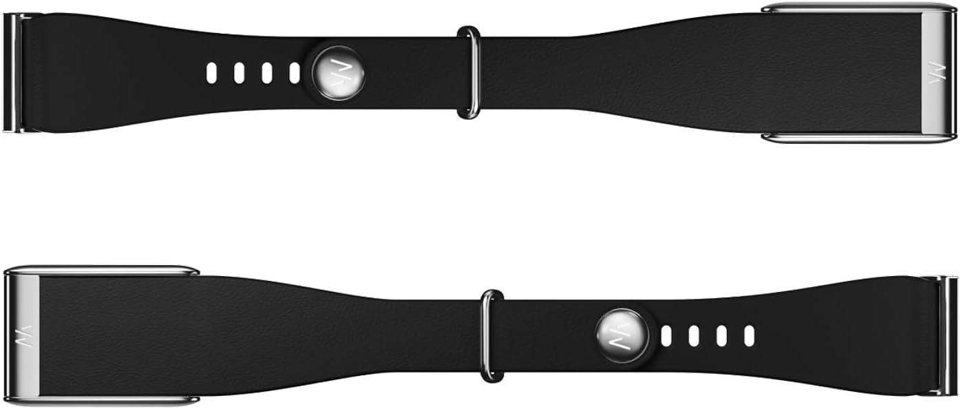 Whoop Leatherluxe 5.0 Wrist Band Genuine Italian Leather Tapered Small - Black