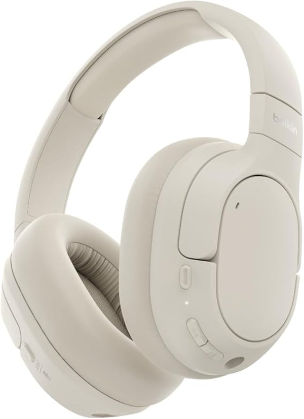 Belkin Soundform Isolate Noise Cancelling Headphones White -sand