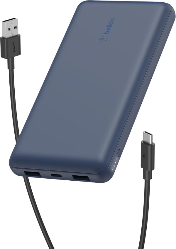 Belkin Boostcharge 3Port 20K Pow Bank Usb-C 15W Dual 15Cm Cab Blu