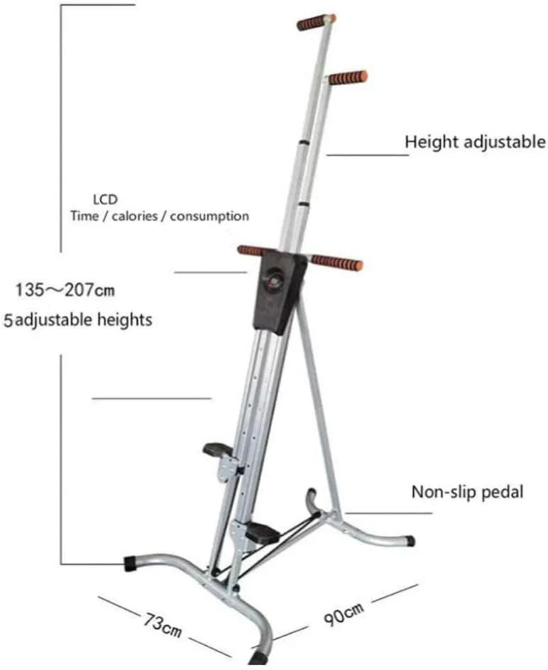 Black Bull Compact Home Gym Vertical Climber Stair Stepper Full Body Workout Machine - UMSC108