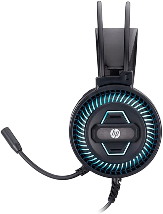 HP Dhe-8001U Wired Led Headsets, Black | Dhe-8001U