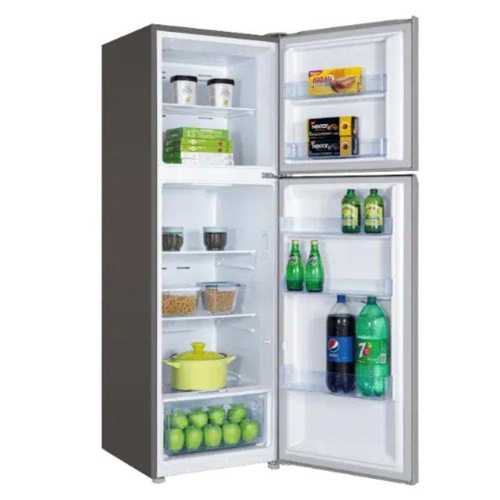 TCL Top Freezer Refrigerator, 10.1CFT, 286 Liters, P370TMN - Inox