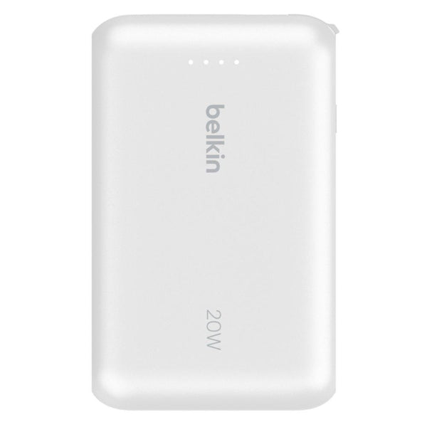 Belkin Boostcharge Pb 10K Pd20W W/Usb-C Integrated Cable White