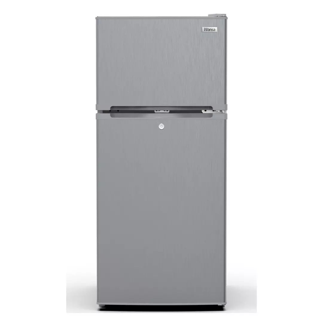 Wansa Top Mount Refrigerator, 4.3CFT, 122 Liters, WRT125NFX1IM24C7 - Inox