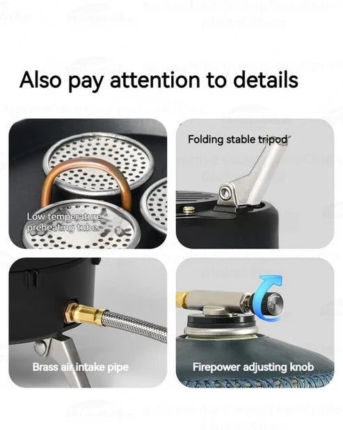 Naturehike (Dark Star) Three Burners Gas Stove - Black