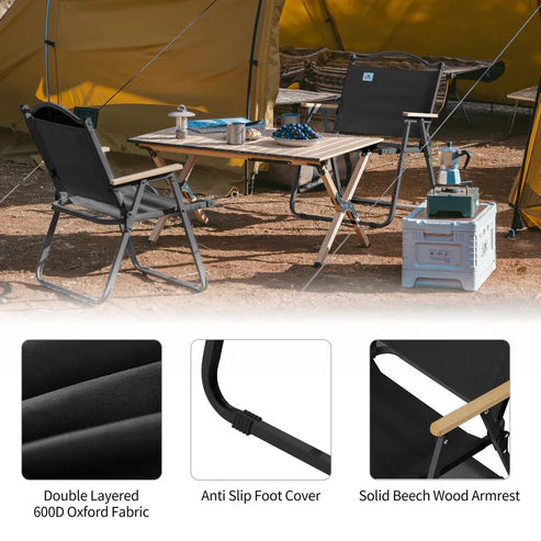 NatureHike Star View T01 Folding Chair -Black