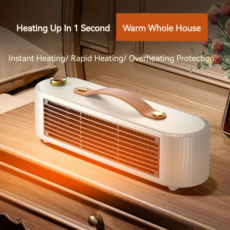 Portable Smart Heater with Dual Modes, Low Noise, and Overheat Protection - GREEN