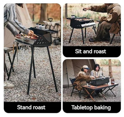 Naturehike Vertical Barbecue Grill - Black (80*48*84)